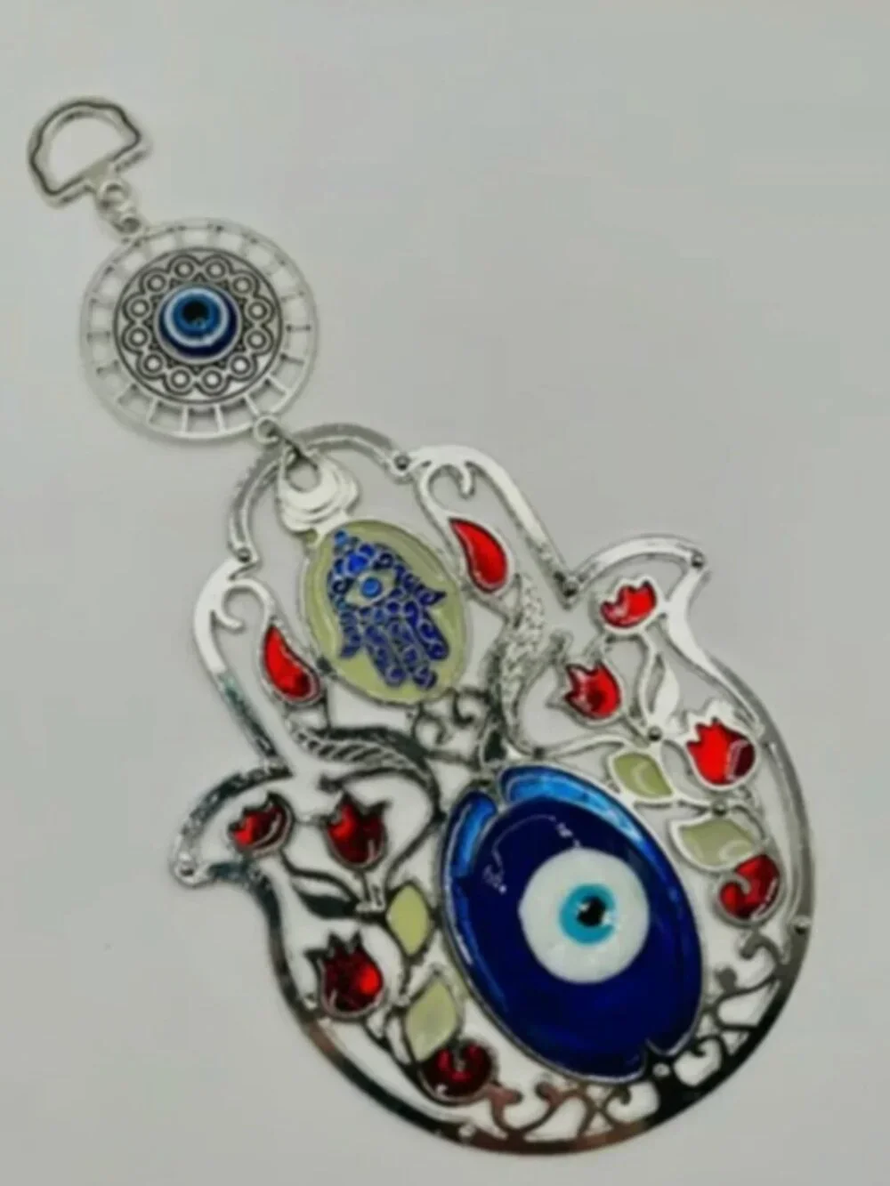 Hamsa Hand Evil Eye Wall Hanging Fatima Protection Amulet Boho Home Decor 8